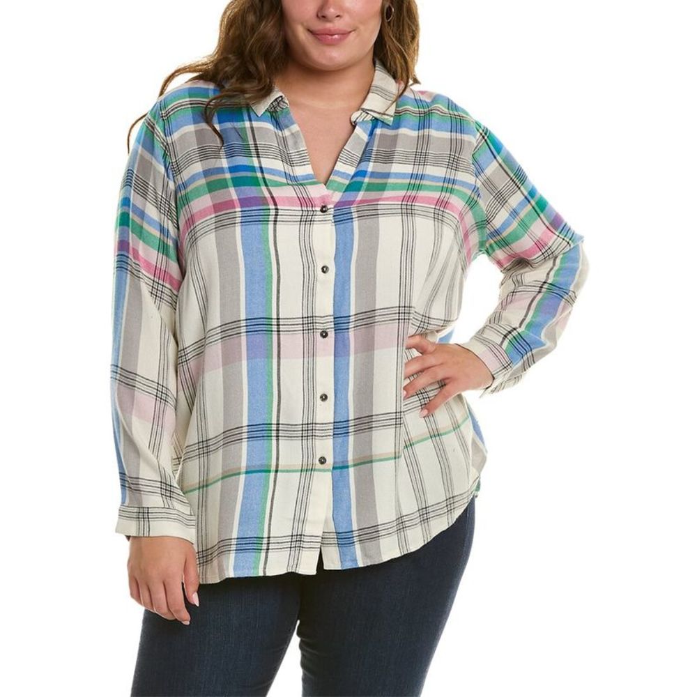 NIC+ZOE Plus Here To There Plaid Shirt